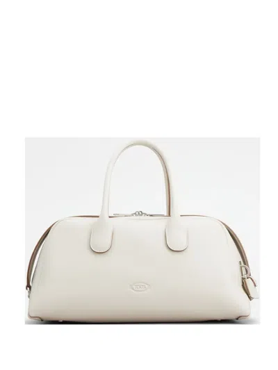 Tod's Medium Darsena Tote Bag In White