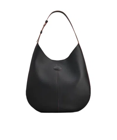 TOD'S TOD'S DI BAG HOBO LOGO DETAILED MEDIUM SHOULDER BAG