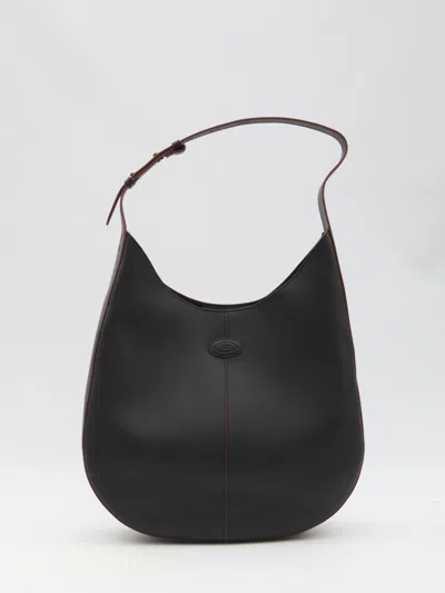 Tod's Medium Di Bg Hobo Bag In Black
