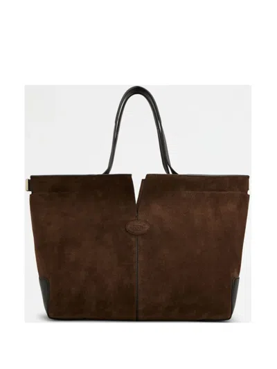 Tod's Medium Di Tote Bag In Brown