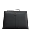 Tod's Medium Document Holder Clutch Bag In Black