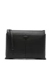 Tod's Medium Document Holder Clutch Bag In Black