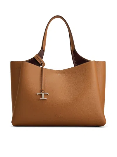 Tod's Bag In Leather Medium In Brown