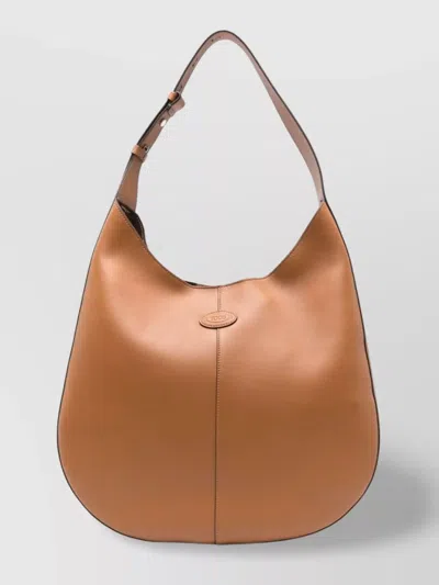 Tod's Medium Leather Hobo Bag With Adjustable Shoulder Strap In Multicolor