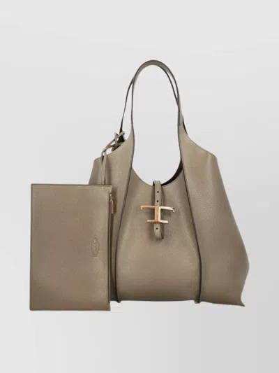 TOD'S MEDIUM SIZE LEATHER TOTE BAG
