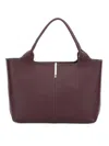 Tod's Medium-small Leather Shopping Bag In Sand