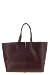Tod's Medium-small ' Di Bag Folio' Shopping Bag In Burgundy