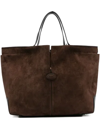 Tod's Medium Suede Tote Bag