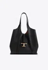 Tod's Medium T Timeless Grained Leather Tote Bag