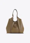 Tod's Medium T Timeless Grained Leather Tote Bag