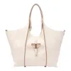 Tod's Medium T-timeless Shopping Bag In White