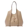 Tod's Medium T-timeless Shopping Bag In Beige