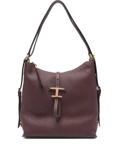 Tod's Medium T Timeless Shoulder Bag In Red