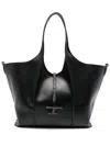 Tod's Medium T Timeless Tote Bag In Black