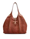 Tod's Medium T Timeless Tote Bag In Brown