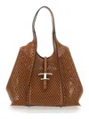 Tod's Medium T Timless Shopping Bag In Brown