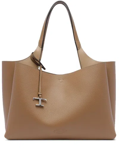 Tod's Medium  Tote Bag In Brown