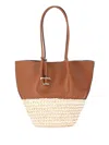 Tod's Leather Tote Bag With Dual Handles And Structured Shape In Brown