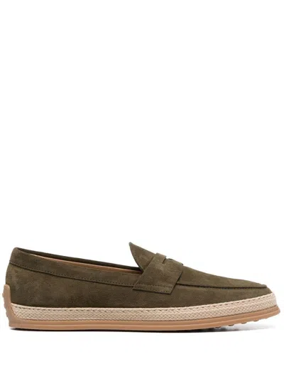 Tod's Almond-toe Suede Loafers In V611