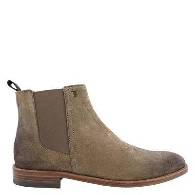 Tod's Tods Men's Beige Suede Ankle Boots