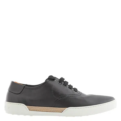 Tod's Tods Men's Black Allacciato Gomma Lace-up Low-top Sneakers