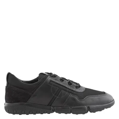 Tod's Tods Men's Black Fabric And Leather Low-top Sneakers