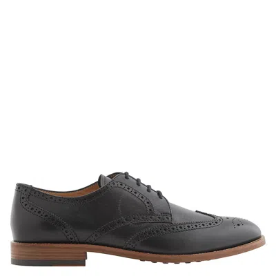 Tod's Tods Men's Black Wingtip Perforated Lace-ups Derby