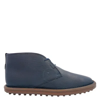 Tod's Tods Men's Blue Leather Desert Boots