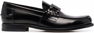 Tod's Men's Chain-link Detail Loafers In Black
