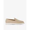 Tod's Slipper Loafers In Suede In Cream