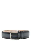 Tod's Faded Leather Belt In Grey