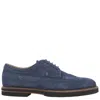 TOD'S TODS MEN'S GALAXY SUEDE BROGUE LACE-UP SHOES