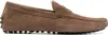 Tod's Men Gommino Suede Leather Loafers In Brown