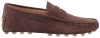 Tod's Loafers Suede Leather Gommino Sole In Brown