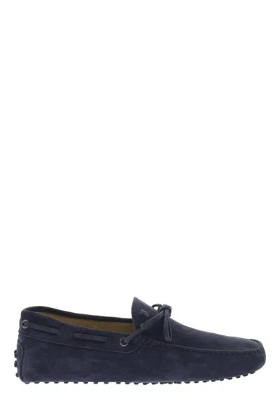 Tod's Men's Gommino Loafers With Laces In Blue