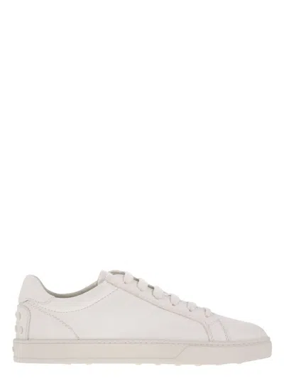 Tod's Leather Sneakers In White