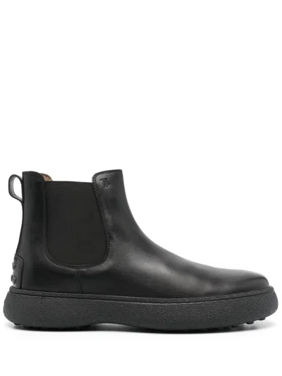 TOD'S MEN'S LEATHER CHELSEA BOOTS