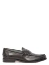 Tod's Leather Loafers In Black