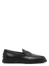 Tod's Leather Loafers In Black