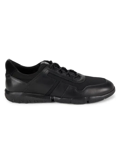 Tod's Men's Leather Mesh Sneakers In Black
