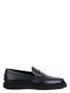Tod's Leather Moccasin With Mask In Black