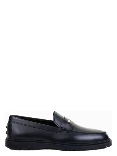 TOD'S MEN'S LEATHER MOCCASIN WITH MASK LOAFER