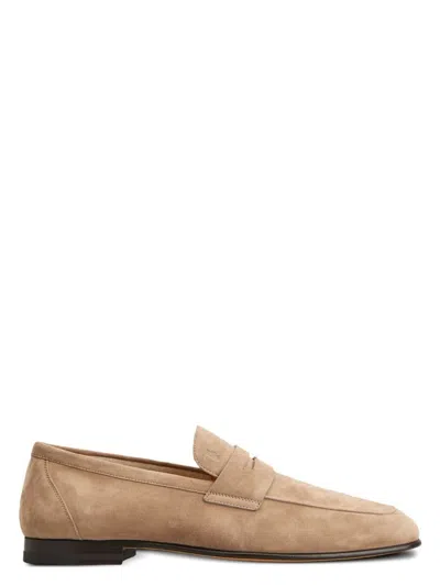 Tod's Men's Leather Moccasins Loafer In Red