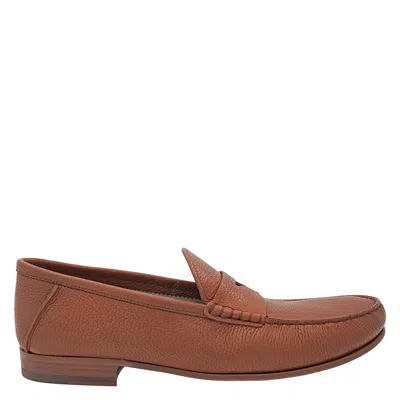 Tod's Tods Men's Leather Penny Loafers In Brown