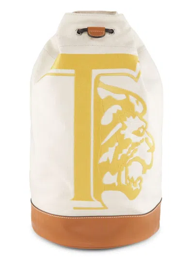 Tod's Men's Logo Graphic Backpack In Brown