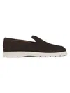 Tod's Suede Loafers In Testa Moro Brown