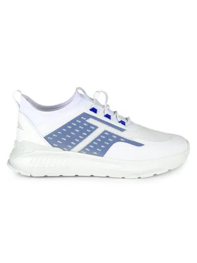 Tod's Mesh-panelled Low-top Sneakers In White
