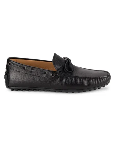 TOD'S MEN'S MOCCASIN LEATHER DRIVING LOAFERS