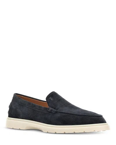 Tod's Men's Pantofolo Ibrido East Slip On Loafers In Blue