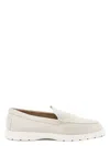 Tod's Suede Moccasin In Grey